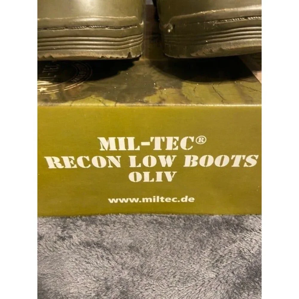 Mil-Tec Recon Low Boots Olive Green Military Combat